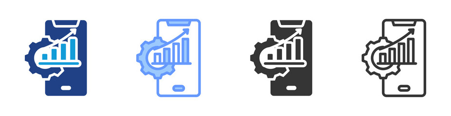 Poster - Improvement icon set multiple style collection