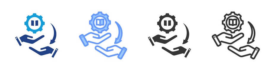 Poster - Skill icon set multiple style collection