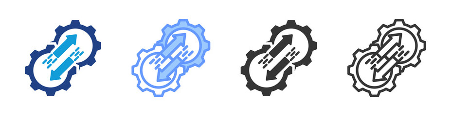 Poster - Transition icon set multiple style collection
