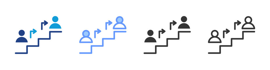 Aufkleber - Succession Planning icon set multiple style collection
