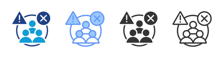 Poster - Adverse Event icon set multiple style collection