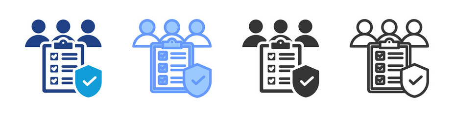 Poster - Pratocol icon set multiple style collection