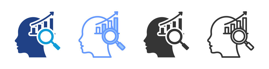 Poster - Analytical Skills icon set multiple style collection