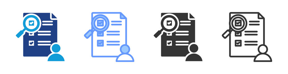 Poster - Compliance icon set multiple style collection
