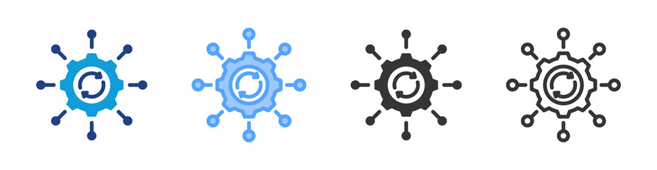 Poster - Bpm icon set multiple style collection
