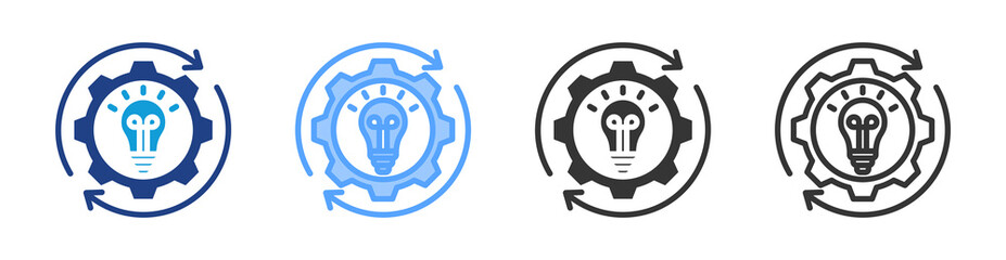 Aufkleber - Intelligent Process Automation icon set multiple style collection