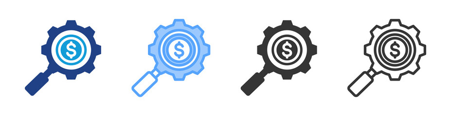Poster - Seek icon set multiple style collection