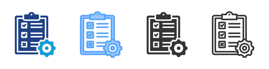 Aufkleber - Testing icon set multiple style collection