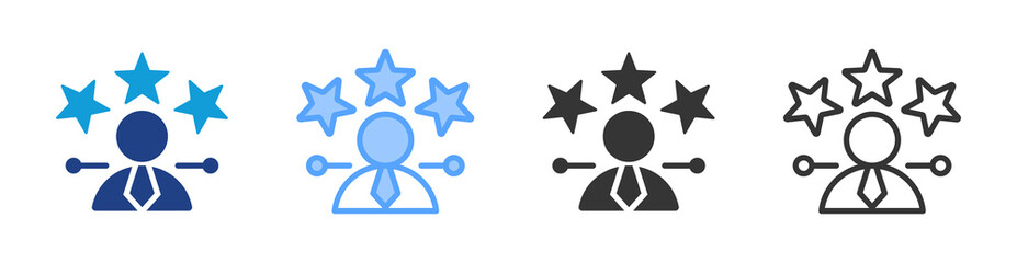 Aufkleber - Professional Review icon set multiple style collection