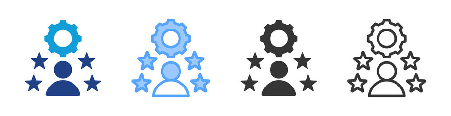 Poster - Reputation icon set multiple style collection