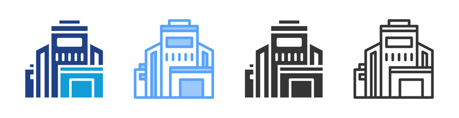 Poster - Big Business icon set multiple style collection