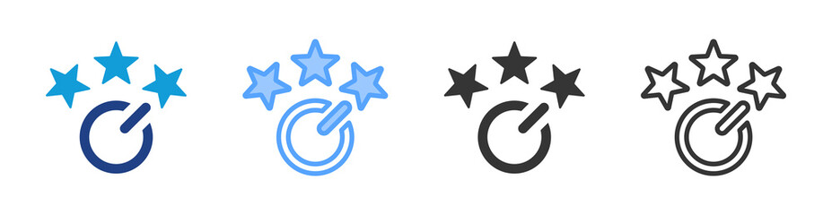 Poster - Power Review icon set multiple style collection