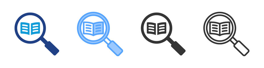 Poster - Researched icon set multiple style collection