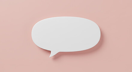 minimalist chat bubble icon simple digital communication concept pink. digital chat, simple communic