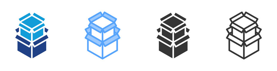 Poster - Goads icon set multiple style collection