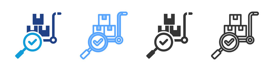 Poster - Product Testing icon set multiple style collection