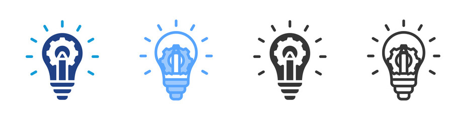 Poster - Idea icon set multiple style collection