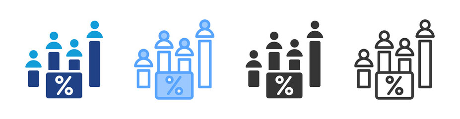 Poster - Polls icon set multiple style collection