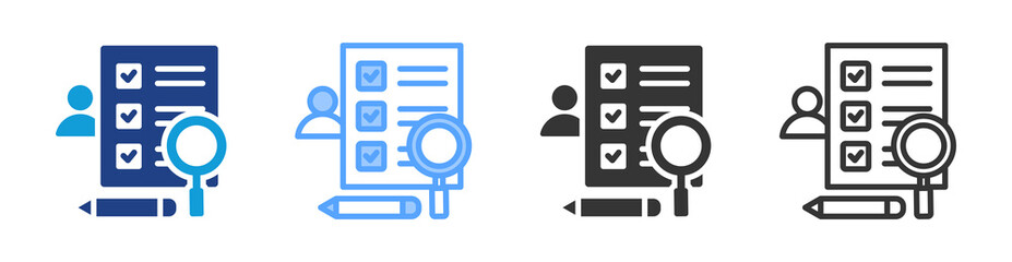 Poster - Cansuses icon set multiple style collection
