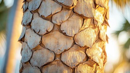 Textured tree bark, sunlight, natural pattern.