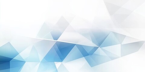 Fototapete - Abstract light blue and white geometric background, modern technology concept, vector illustration with clean design, copy space, suitable for web, banner, presentation, or business template