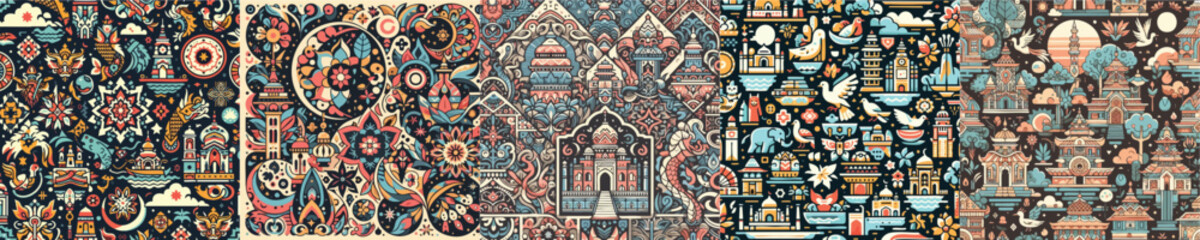  vector of various kinds of patterns