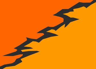Aufkleber - Two side background separated with jagged line pattern