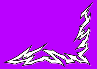 Aufkleber - Simple background with geometric tribal pattern and with some copy space area