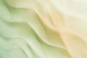 Poster - Abstract soft pastel wave pattern in beige and green tones. Digital background for art design. Background image of green and brown with floating and flowing wave pattern and soft pastel color. AIG51.