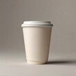 © Habib - White disposable coffee cup product photography