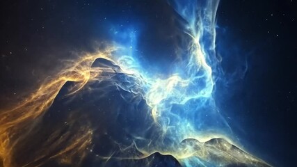 Poster - Colorful cosmic nebula