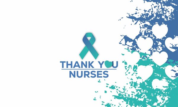thank you nurses day  , vektor background banner 