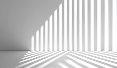 Aufkleber - Abstract white room with light stripes.