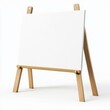 © Namdang - Blank Canvas on Wooden Easel Ready for Artistic Expression