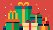 © Dalia - Presents and Ribbons Holiday Background