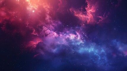 Poster - A stunning cosmic background featuring vibrant colors and celestial elements, perfect for use in various creative projects including websites and digital art.