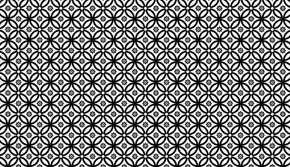 Poster - Stark black and white geometric design generating mesmerizing optical illusion, complementing contemporary interior and graphic design needs