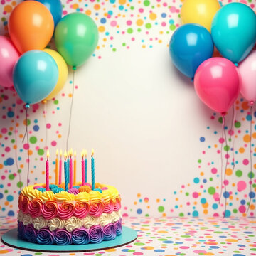 birthday cake with candles, happy birthday background with cake , candle