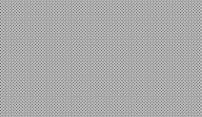 Poster - Mesmerizing seamless geometric pattern forming an optical illusion with black circles and squares on a white background