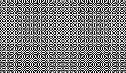 Poster - Seamless geometric pattern creating optical illusion effect, ideal for backgrounds and decorative purposes