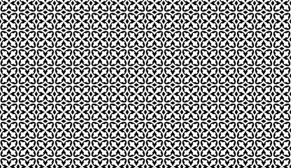 Poster - Seamless pattern forming a geometric quatrefoil lattice, ideal for backgrounds, textures and decorative surfaces