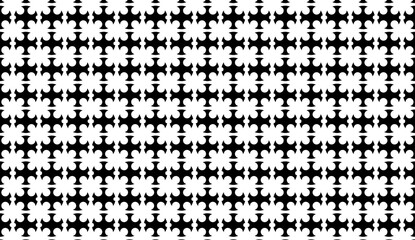 Poster - Seamless geometric cross pattern forming minimalist repeating background design suitable for textile, wallpaper, packaging, digital graphics
