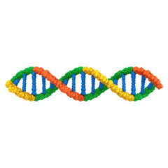 Poster - Colorful DNA Helix Structure Illustrating Genetic Composition, isolated on transparent background.