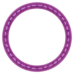 Poster - Intricate Purple Circle Design with Elegant Textured Pattern, isolated on transparent background.