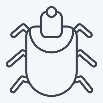 Icon Acari. related to Insects symbol. line style. design editable