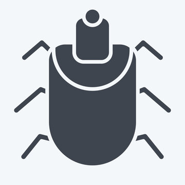 Icon Acari. related to Insects symbol. glyph style. design editable