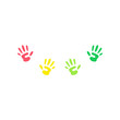 © 66soloria_ - Vibrant colorful hands. Vector illustration