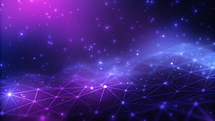 Aufkleber - Purple and blue abstract network background soft pastel background for graphic design templates, light mesh connections in violet and cyan tones ideal for tech visuals and creative layouts