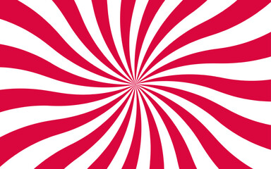 Aufkleber - Abstract vibrant optical illusion pattern and radial orange with white stripes. Summer sunny and radial sunrise or sunset light retro design. Magic Sun beam ray pattern. Classic sun rays swirl. 