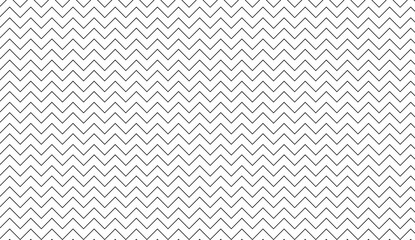 Poster - Minimalist geometric pattern featuring intersecting black zigzag lines creating dynamic visual texture across white surface